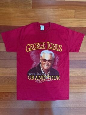 Vintage George Jones Shirt The Grand Tour Farewell Tour Concert T-Shirt